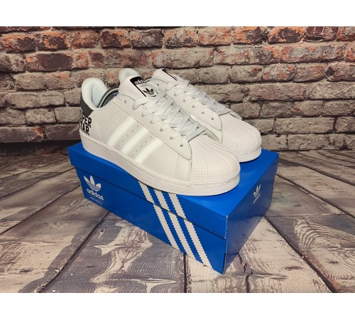 Мужские кроссовки Adidas Superstar (Белые)