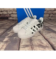 Мужские кроссовки Adidas Superstar  (Белые)