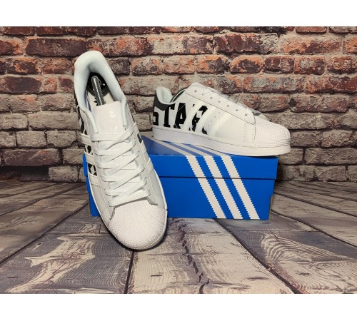 Мужские кроссовки Adidas Superstar  (Белые)