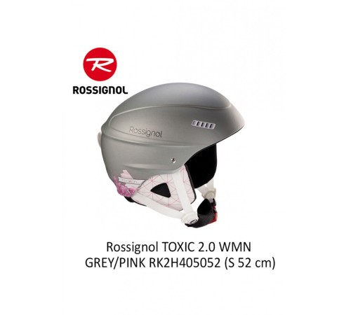 Шолом гірськолижний Rossignol TOXIC 2.0 Wmn 52 см Сірий з рожевим RK2H405052