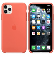 Силиконовая накладка - Silicone case Apple iPhone 11 Pro Max  Vitamin C - Оранжевая