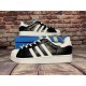 Мужские кроссовки Adidas Superstar (Черные с белым)