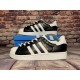 Мужские кроссовки Adidas Superstar (Черные с белым)