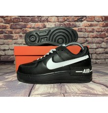 Женские кроссовки Nike Air Force (Черные)