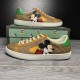 Женские  кожаные кеды Gucci Ace GG Disney. Кроссовки Gucci Disney