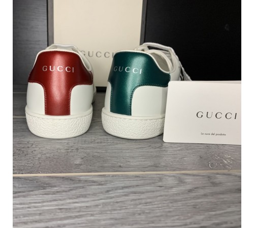 Женские кожаные кеды Gucci Disney. Кроссовки Gucci Disney белые