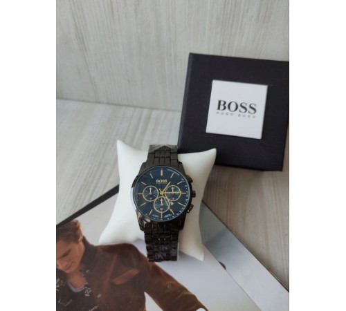 Чоловічий класичний наручний годинник Hugo Boss чорний