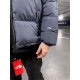 Куртка зимняя в стиле The North Face серо-синяя