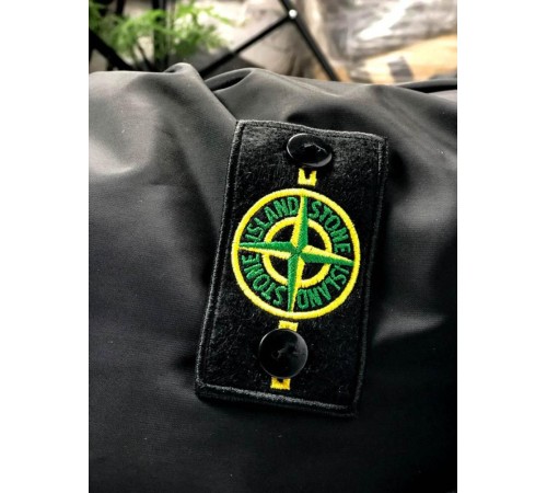 Утепленный анорак STONE ISLAND черного цвета 48-43.7/420