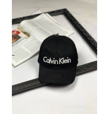 Кепка Calvin Klein white on black с015