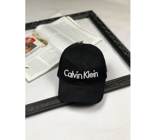 Кепка Calvin Klein white on black с015