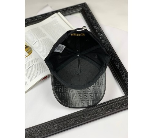 Кепка Fendi black yellow logo с018