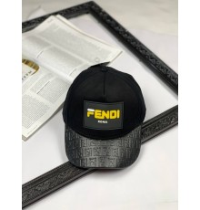 Кепка Fendi black with yellow с025