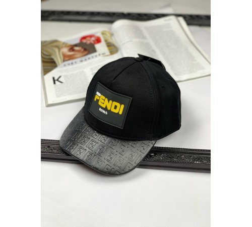 Кепка Fendi black with yellow с025