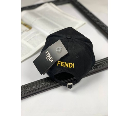 Кепка Fendi black with yellow с025