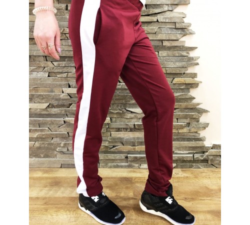 Женские штаны Slim Fit burgundy