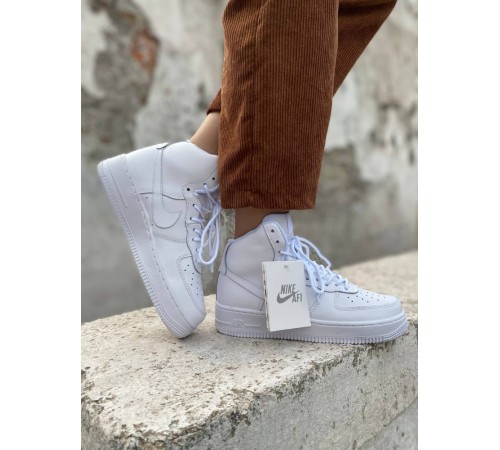 Женские кроссовки Nike Air Force 1 high белые