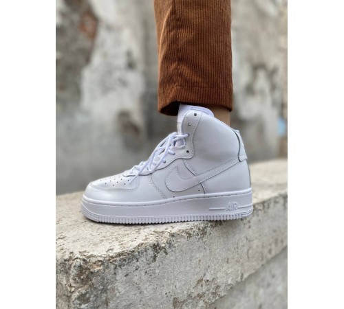 Женские кроссовки Nike Air Force 1 high белые