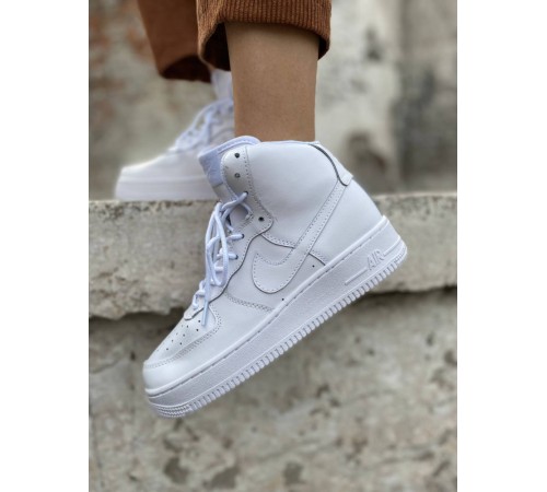 Женские кроссовки Nike Air Force 1 high белые