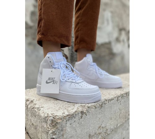 Женские кроссовки Nike Air Force 1 high белые