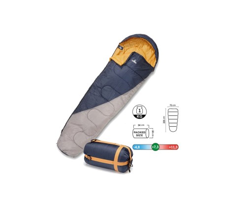 Cпальний мішок Nomad Sleeping Bag 225x71 cм Blue-Grey (NMD-SB-BLGR)