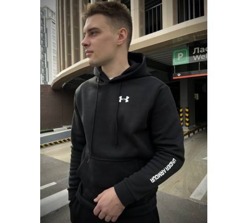 Зимний худи с начесом Under Armour черный RD031