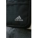 Барсетка черная мини Adidas белый логотип