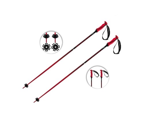 Палиці гірськолижні Volkl Phantastick Ski Poles (18 mm) 90 Red-Black (169810-90)