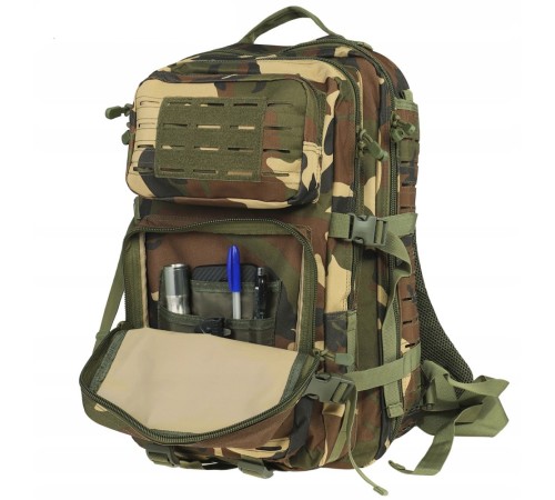 Рюкзак тактичний Dominator Warrior TAC Laser 36L Woodland Camouflage (DMR-WR36L-WDL)