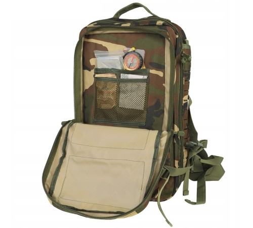 Рюкзак тактичний Dominator Warrior TAC Laser 36L Woodland Camouflage (DMR-WR36L-WDL)