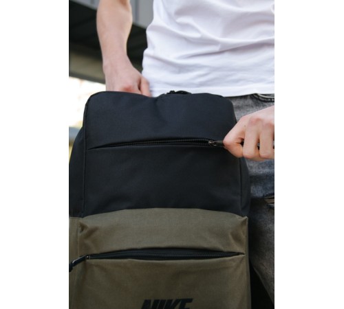 Рюкзак черный/ хаки big bag с логотипом Nike