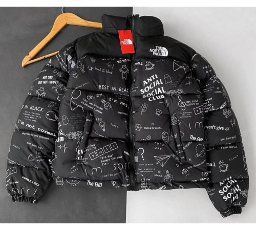 Куртка зимняя в стиле The North Face Надписи ASSC