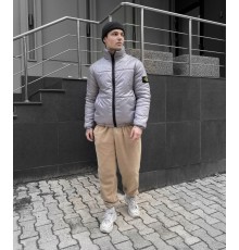 Куртка серая STONE ISLAND 7-482