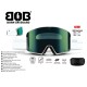 Маска гірськолижна BOB Life S3 White/Green Lens (GOG-023)