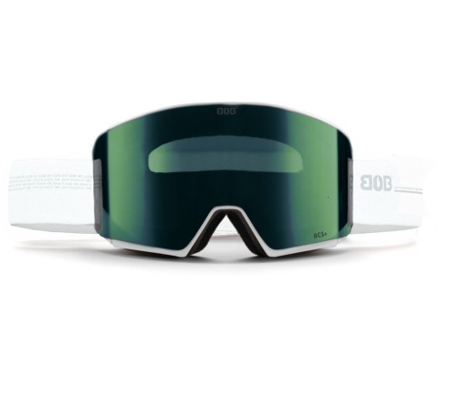 Маска гірськолижна BOB Life S3 White/Green Lens (GOG-023)