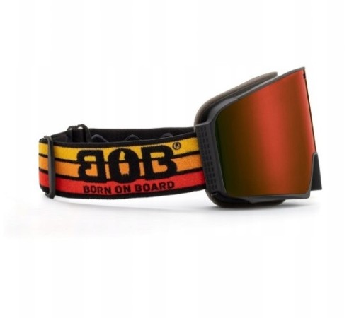 Маска гірськолижна BOB Caution! S3 Black/Brown Lens(GOG-026)