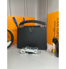 Сумка женская Louis Vuitton Capucines черная wb004