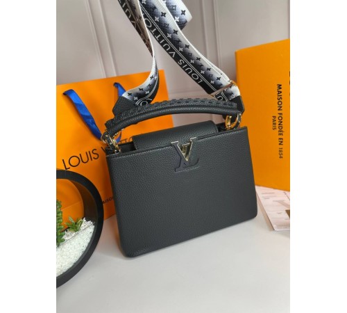 Сумка женская Louis Vuitton Capucines черная wb004