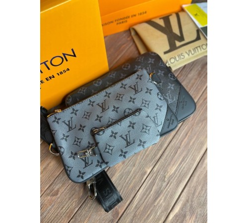 Мужские Сумка Louis Vuitton Trio Messenger Monogram Eclipse s057