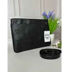 Женская Сумка MCM Crossbody Pouch in Visetos Original Черная wb060