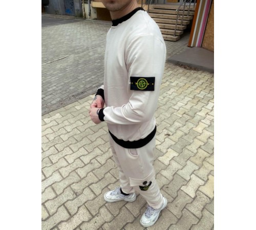 Костюм белый STONE ISLAND 5-653