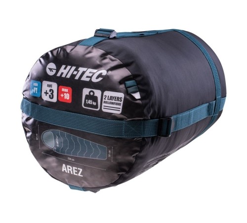 Cпальний мішок Hi-Tec Arez II 230x80 cм Right Zip Deep Teal/Silver Pine (HT-AREZ2-DSR)