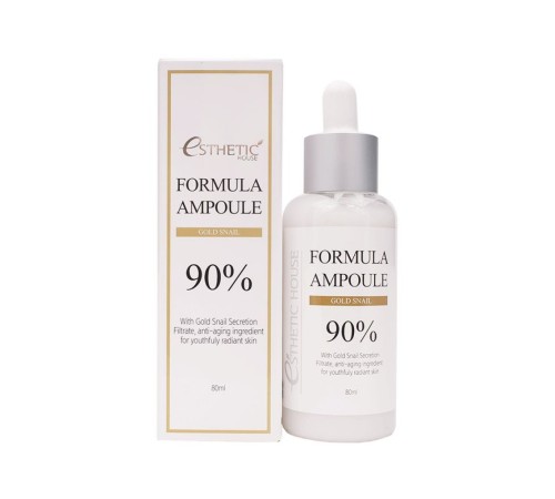 Сироватка для обличчя золото та равлик ESTHETIC HOUSE formula ampoule gold snail, 80 мл