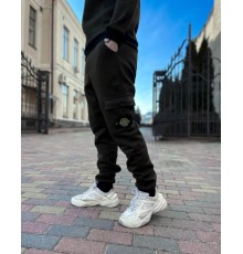 Спортивный костюм утепленный STONE ISLAND  хаки 5-663