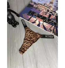 Женские Victoria's Secret Very Sexy стринги леопардовые  wu077-1