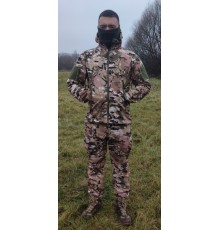 Тактический зимний костюм SoftShell флисовый мультикам