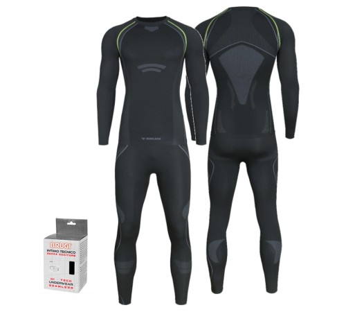 Комплект термобілизни чоловічий Brugi 4RCG K7Q XXL/XXXL Black (BRG-4RCG-K7Q-BLK-XXL/XXXL)