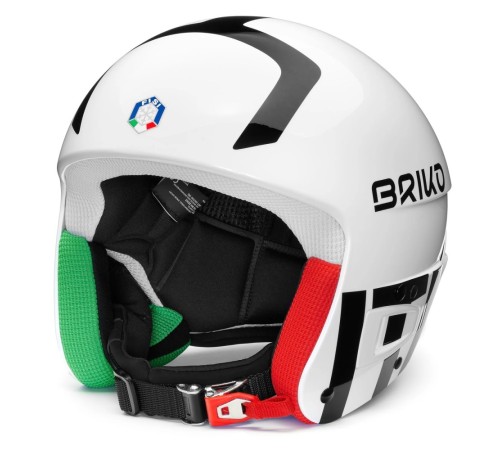 Шолом гірськолижний підлітковий Briko Vulcano FIS 6.8 FISI JR S/M (56 cм) White/Black (4884218558)