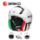 Шолом гірськолижний підлітковий Briko Vulcano FIS 6.8 FISI JR S/M (56 cм) White/Black (4884218558)