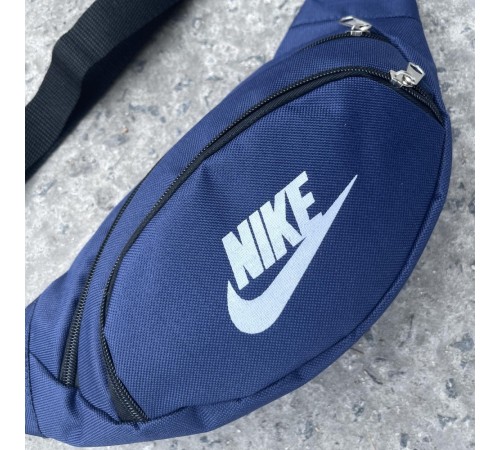 Бананка синя Nike (лого и надпис біла накатка)